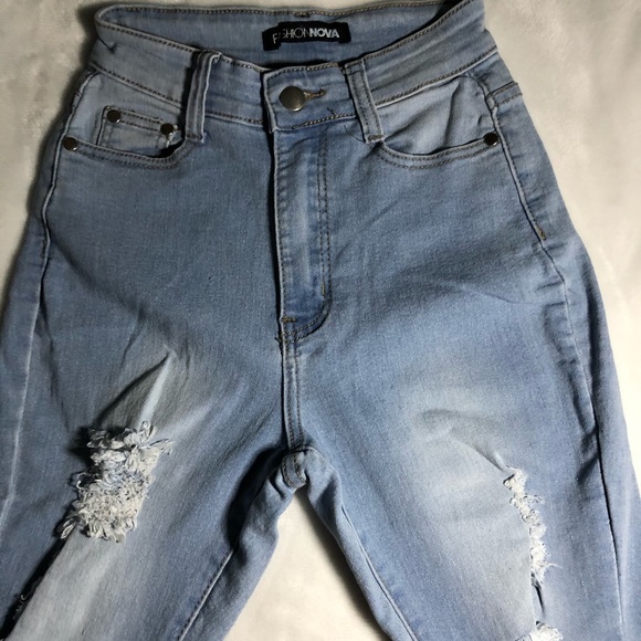 Drive To The Ocean Jeans - Light Blue Wash - Picture 4 of 8